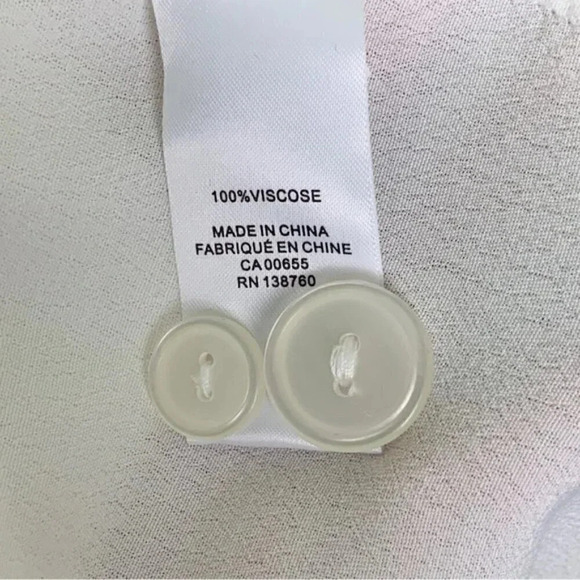 Reitmans Long Sleeve  White Blouse - Picture 6 of 8